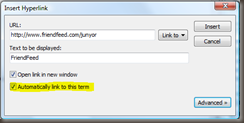 WLW Link Glossary
