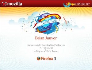 Firefox 3 grabs Guinness World Record